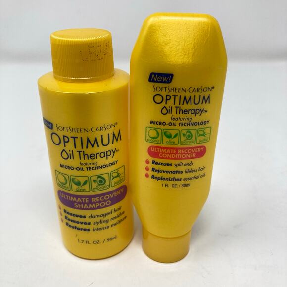 Optimum Oil Therapy Shampoo Ultimate Recovery Shampoo & Conditioner Travel Size - Picture 1 of 4